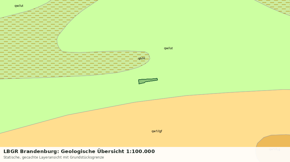Statische Kartenansicht: LBGR Brandenburg: Geologische Übersicht 1:100.000
