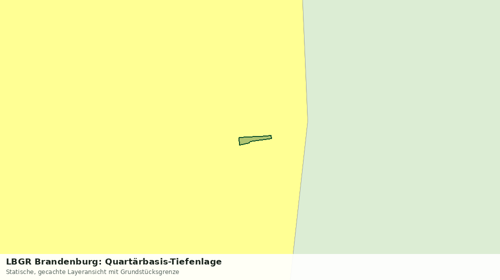 Statische Kartenansicht: LBGR Brandenburg: Quartärbasis-Tiefenlage