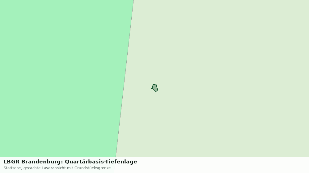Statische Kartenansicht: LBGR Brandenburg: Quartärbasis-Tiefenlage