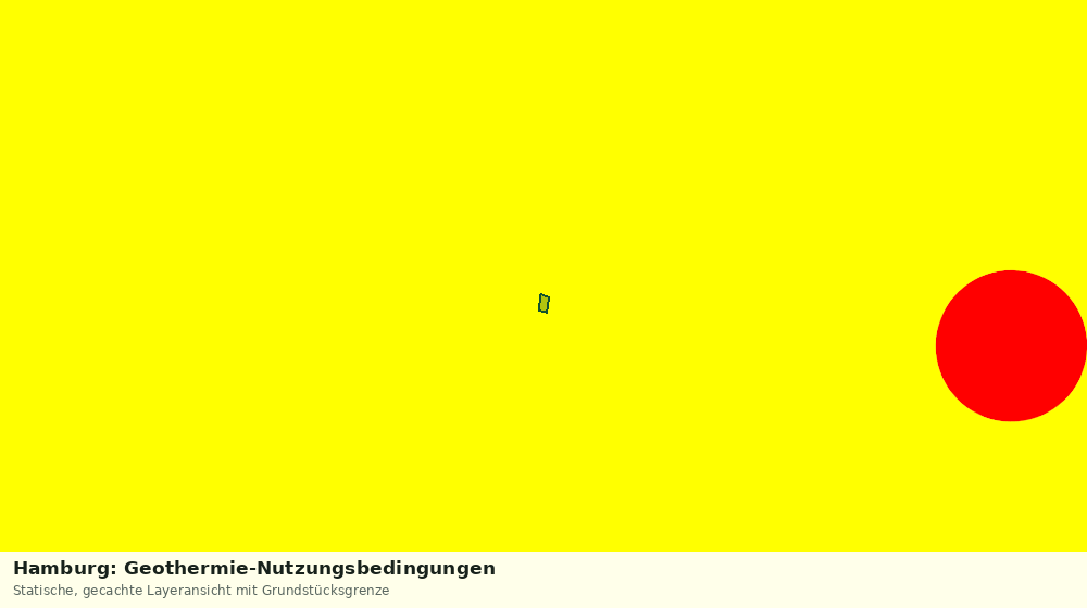 Statische Kartenansicht: Hamburg: Geothermie-Nutzungsbedingungen
