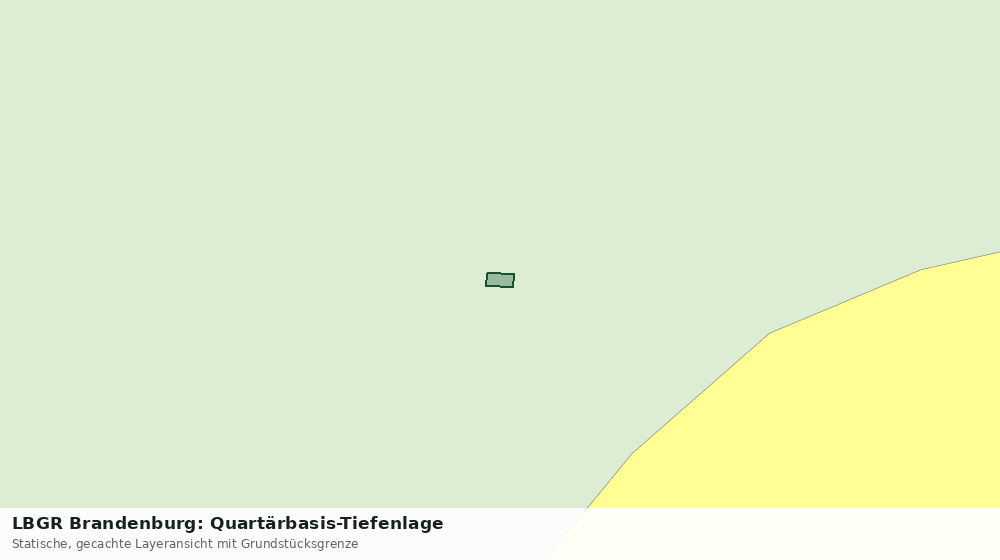 Statische Kartenansicht: LBGR Brandenburg: Quartärbasis-Tiefenlage