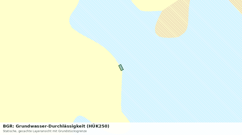 Statische Kartenansicht: BGR: Grundwasser-Durchlässigkeit (HÜK250)
