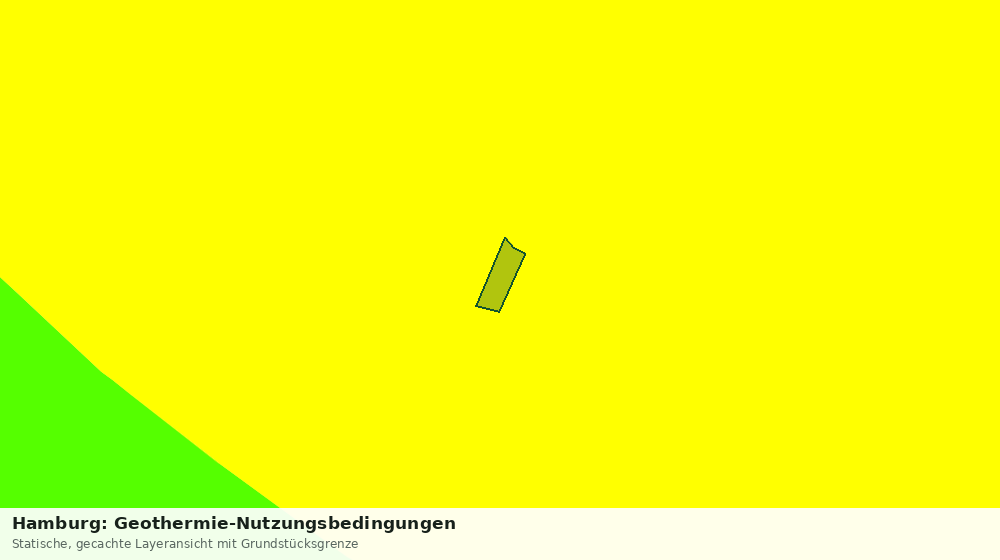 Statische Kartenansicht: Hamburg: Geothermie-Nutzungsbedingungen