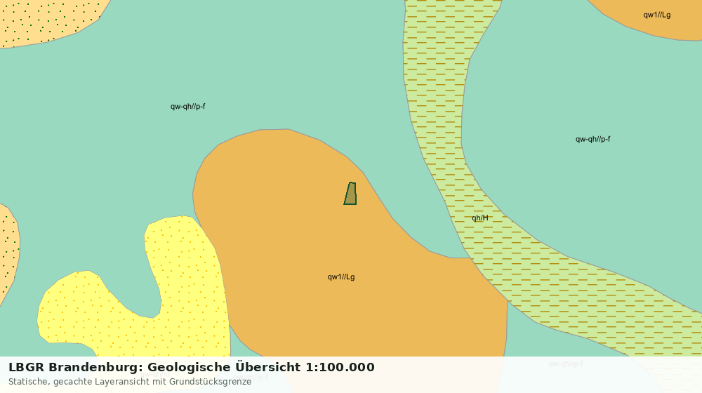 Statische Kartenansicht: LBGR Brandenburg: Geologische Übersicht 1:100.000