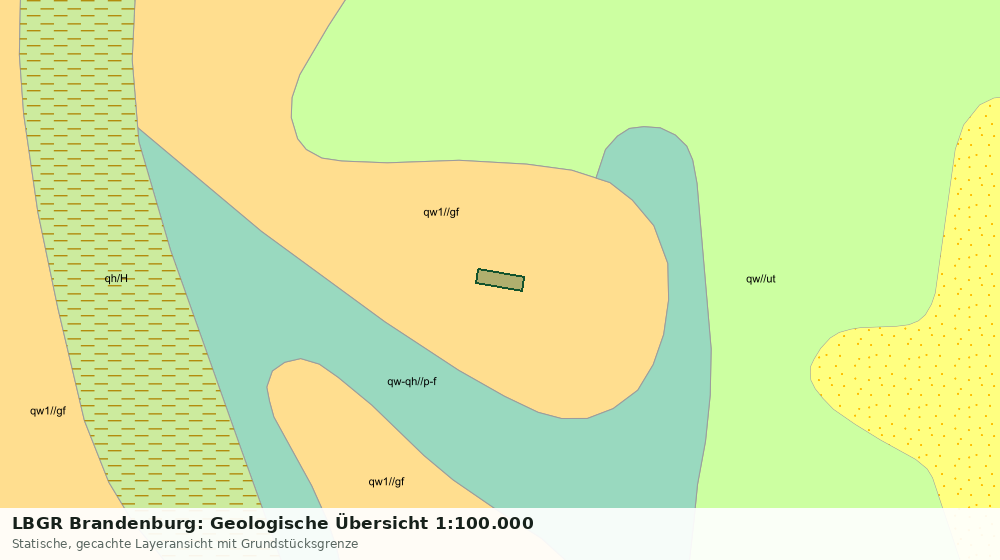 Statische Kartenansicht: LBGR Brandenburg: Geologische Übersicht 1:100.000