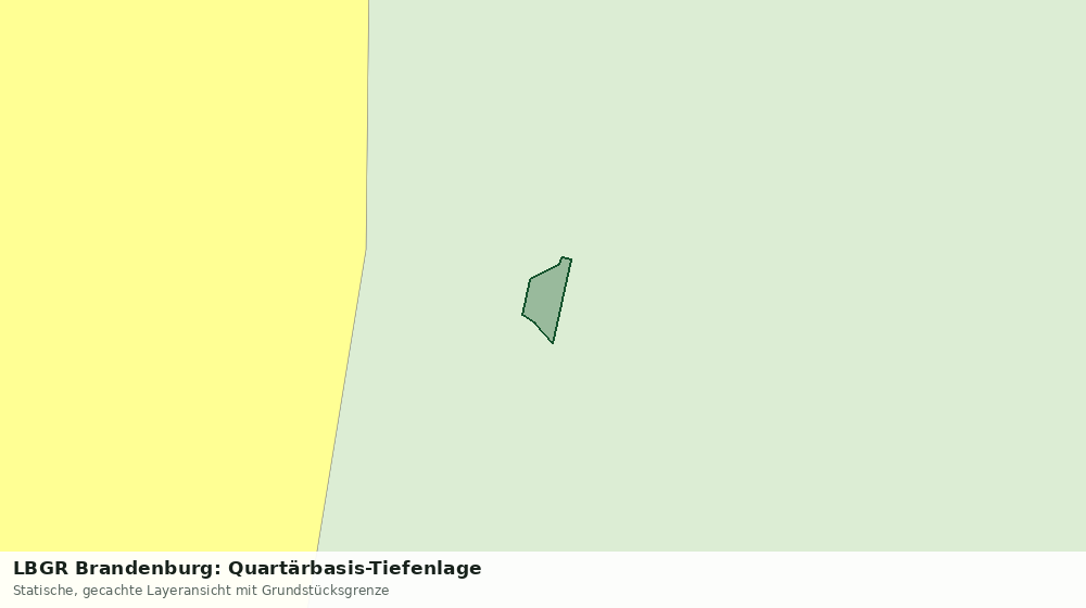 Statische Kartenansicht: LBGR Brandenburg: Quartärbasis-Tiefenlage