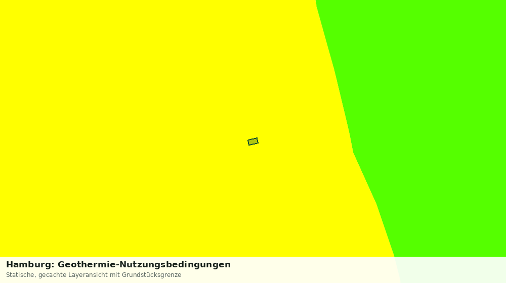 Statische Kartenansicht: Hamburg: Geothermie-Nutzungsbedingungen
