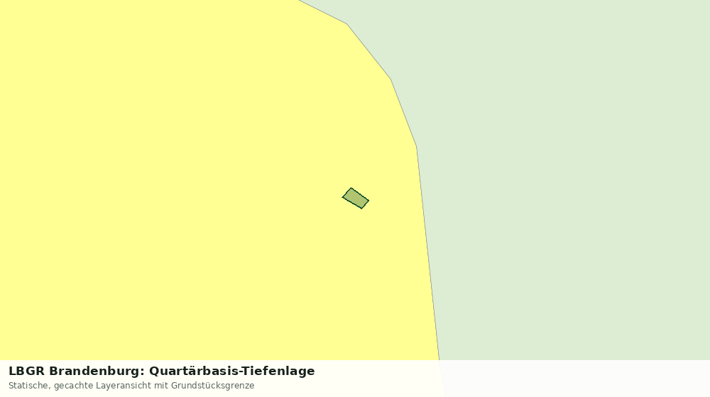 Statische Kartenansicht: LBGR Brandenburg: Quartärbasis-Tiefenlage