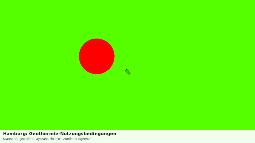 Statische Kartenansicht: Hamburg: Geothermie-Nutzungsbedingungen