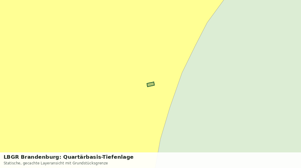 Statische Kartenansicht: LBGR Brandenburg: Quartärbasis-Tiefenlage