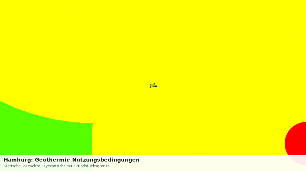 Statische Kartenansicht: Hamburg: Geothermie-Nutzungsbedingungen