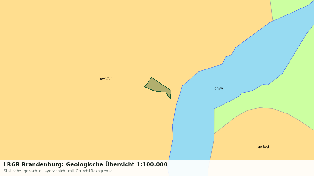 Statische Kartenansicht: LBGR Brandenburg: Geologische Übersicht 1:100.000