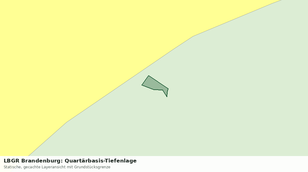Statische Kartenansicht: LBGR Brandenburg: Quartärbasis-Tiefenlage