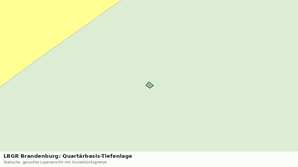 Statische Kartenansicht: LBGR Brandenburg: Quartärbasis-Tiefenlage