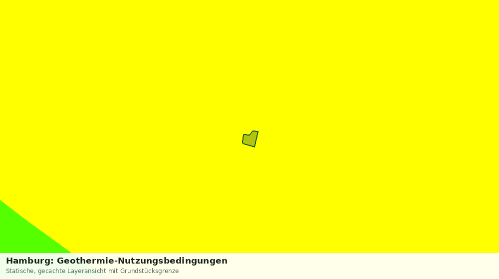 Statische Kartenansicht: Hamburg: Geothermie-Nutzungsbedingungen
