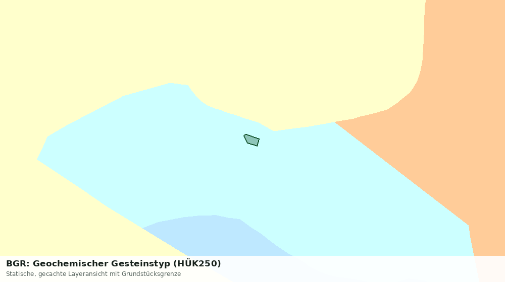 Statische Kartenansicht: BGR: Geochemischer Gesteinstyp (HÜK250)