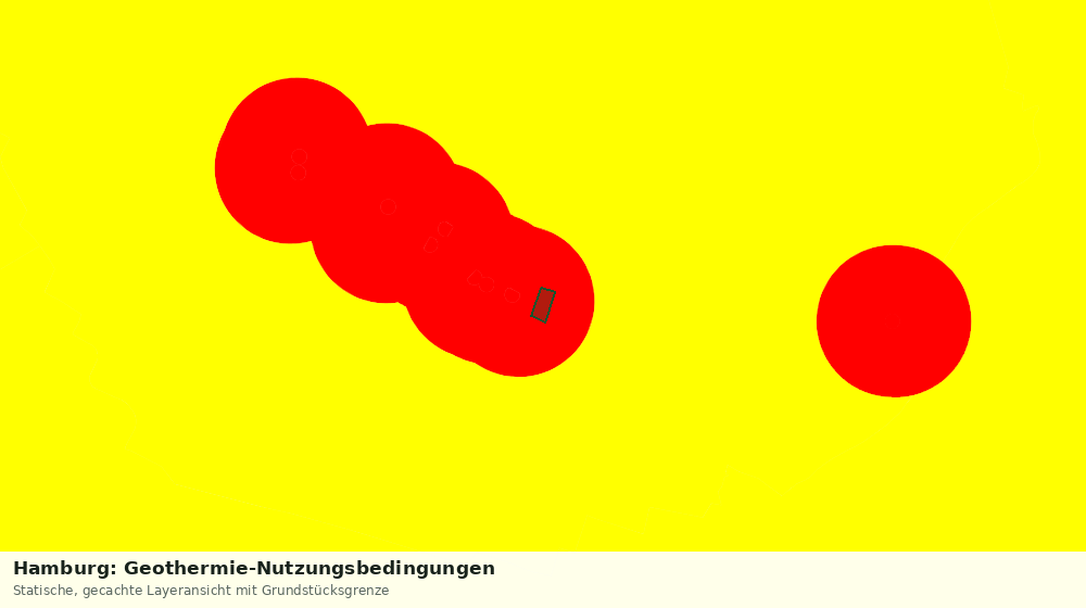 Statische Kartenansicht: Hamburg: Geothermie-Nutzungsbedingungen