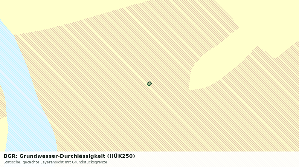 Statische Kartenansicht: BGR: Grundwasser-Durchlässigkeit (HÜK250)