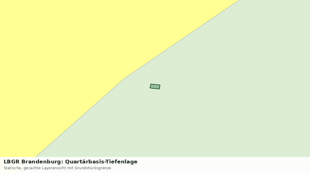 Statische Kartenansicht: LBGR Brandenburg: Quartärbasis-Tiefenlage