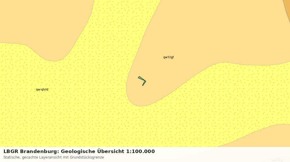 Statische Kartenansicht: LBGR Brandenburg: Geologische Übersicht 1:100.000