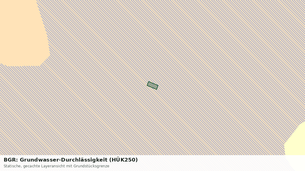 Statische Kartenansicht: BGR: Grundwasser-Durchlässigkeit (HÜK250)