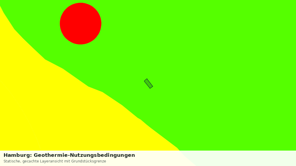 Statische Kartenansicht: Hamburg: Geothermie-Nutzungsbedingungen