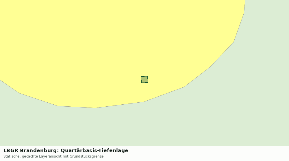 Statische Kartenansicht: LBGR Brandenburg: Quartärbasis-Tiefenlage