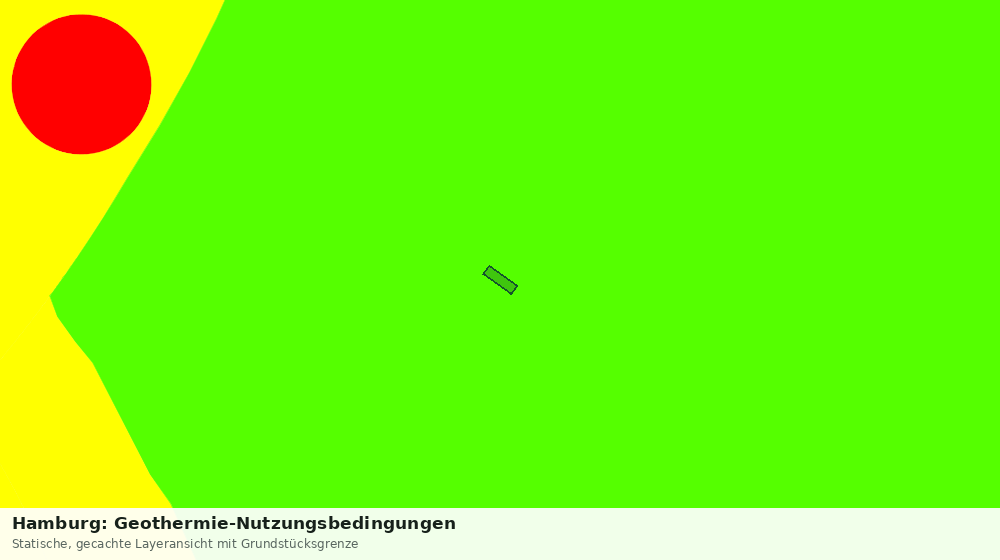 Statische Kartenansicht: Hamburg: Geothermie-Nutzungsbedingungen