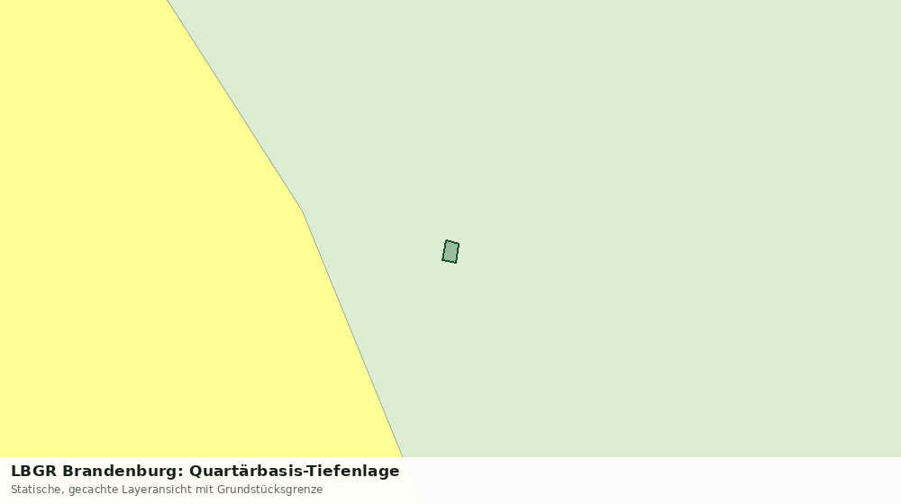 Statische Kartenansicht: LBGR Brandenburg: Quartärbasis-Tiefenlage