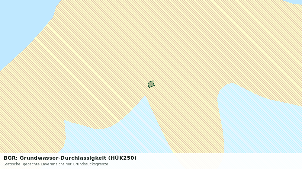 Statische Kartenansicht: BGR: Grundwasser-Durchlässigkeit (HÜK250)