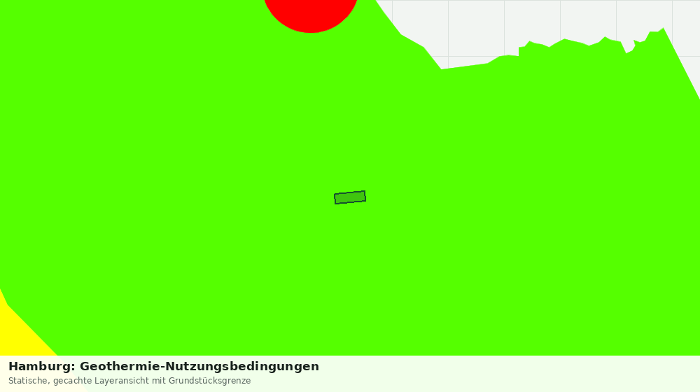 Statische Kartenansicht: Hamburg: Geothermie-Nutzungsbedingungen