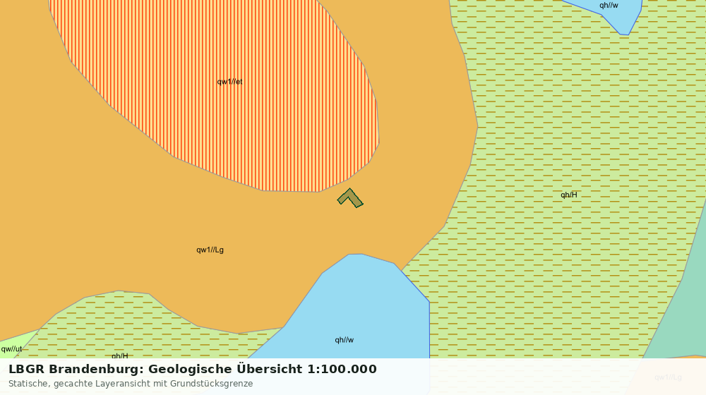 Statische Kartenansicht: LBGR Brandenburg: Geologische Übersicht 1:100.000