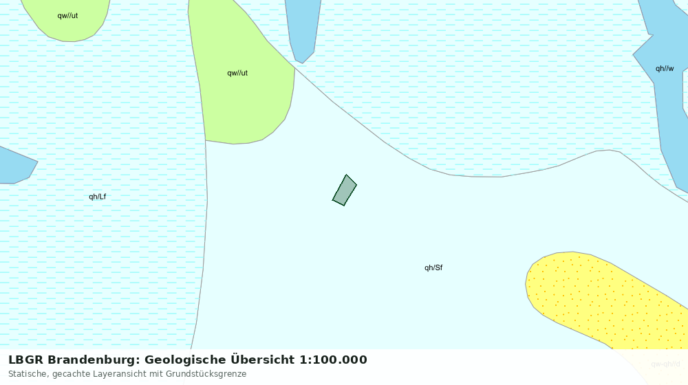 Statische Kartenansicht: LBGR Brandenburg: Geologische Übersicht 1:100.000