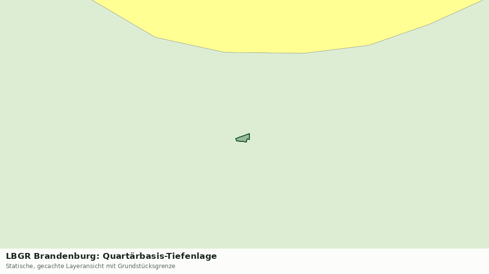 Statische Kartenansicht: LBGR Brandenburg: Quartärbasis-Tiefenlage