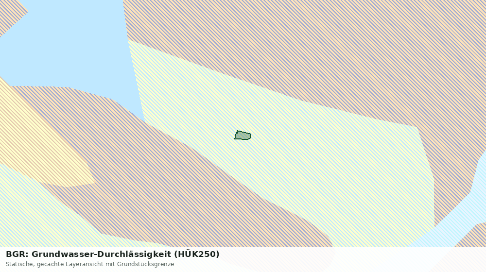 Statische Kartenansicht: BGR: Grundwasser-Durchlässigkeit (HÜK250)