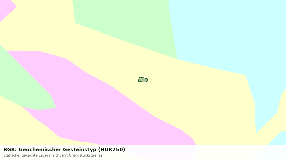 Statische Kartenansicht: BGR: Geochemischer Gesteinstyp (HÜK250)