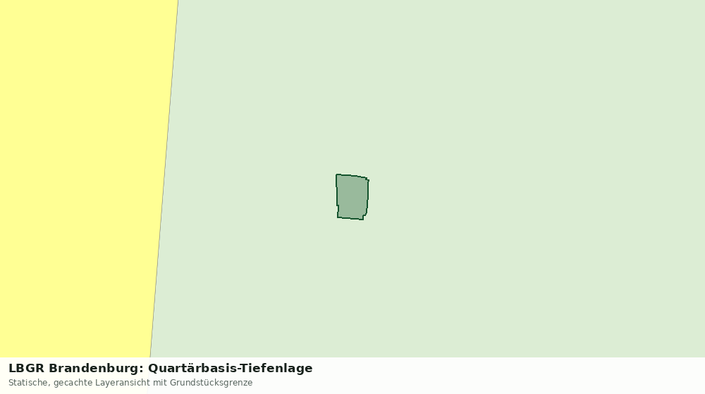 Statische Kartenansicht: LBGR Brandenburg: Quartärbasis-Tiefenlage