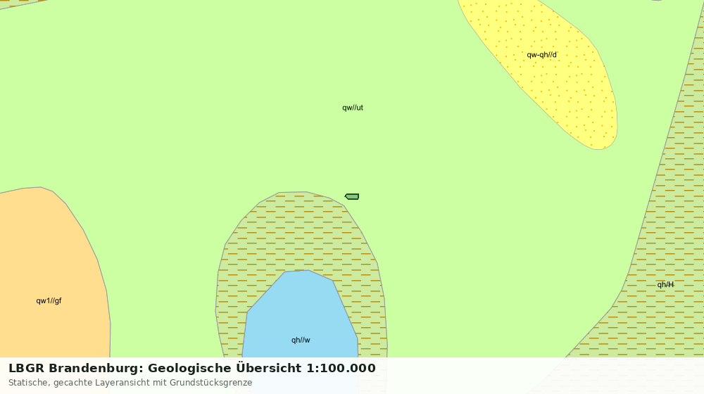Statische Kartenansicht: LBGR Brandenburg: Geologische Übersicht 1:100.000