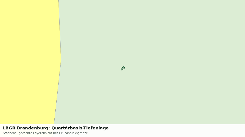 Statische Kartenansicht: LBGR Brandenburg: Quartärbasis-Tiefenlage