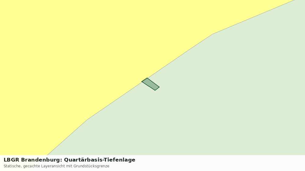 Statische Kartenansicht: LBGR Brandenburg: Quartärbasis-Tiefenlage