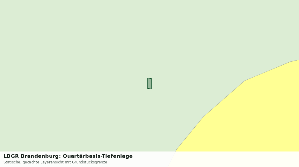 Statische Kartenansicht: LBGR Brandenburg: Quartärbasis-Tiefenlage