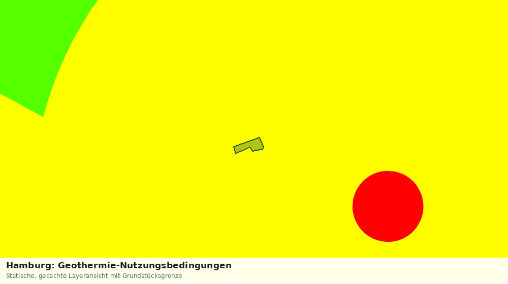 Statische Kartenansicht: Hamburg: Geothermie-Nutzungsbedingungen