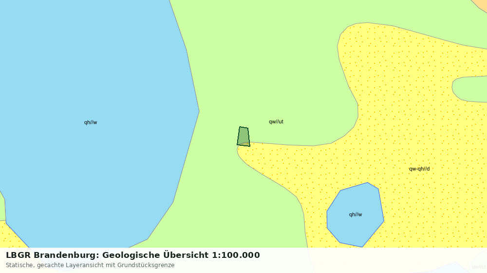 Statische Kartenansicht: LBGR Brandenburg: Geologische Übersicht 1:100.000