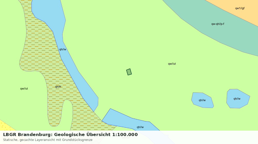 Statische Kartenansicht: LBGR Brandenburg: Geologische Übersicht 1:100.000