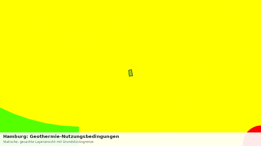 Statische Kartenansicht: Hamburg: Geothermie-Nutzungsbedingungen