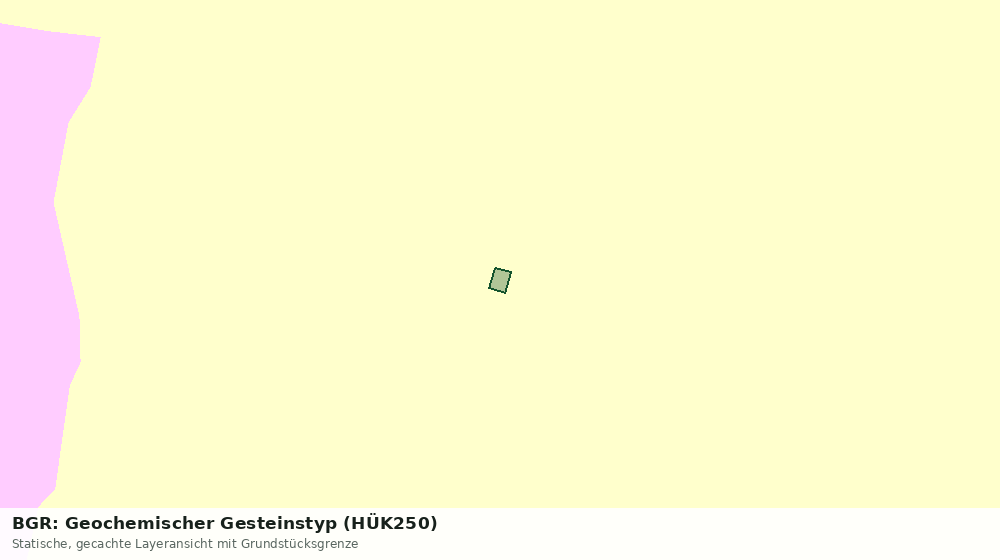 Statische Kartenansicht: BGR: Geochemischer Gesteinstyp (HÜK250)
