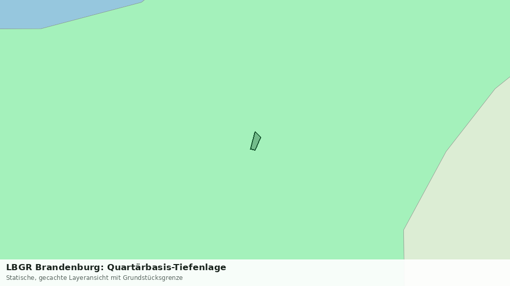 Statische Kartenansicht: LBGR Brandenburg: Quartärbasis-Tiefenlage