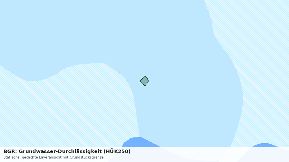 Statische Kartenansicht: BGR: Grundwasser-Durchlässigkeit (HÜK250)