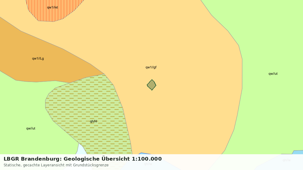 Statische Kartenansicht: LBGR Brandenburg: Geologische Übersicht 1:100.000