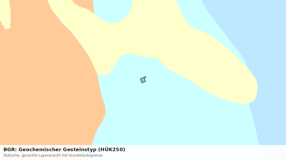 Statische Kartenansicht: BGR: Geochemischer Gesteinstyp (HÜK250)